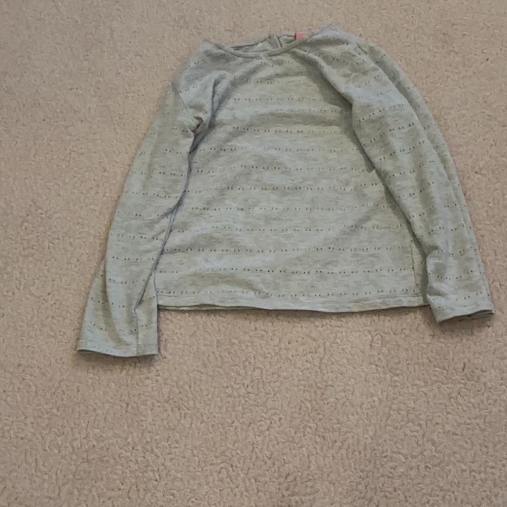 Kids Long Sleeve Gray Shirt